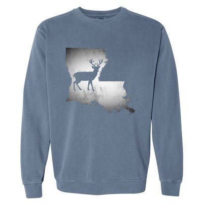 Louisiana Deer Hunting Garment-Dyed Sweatshirt