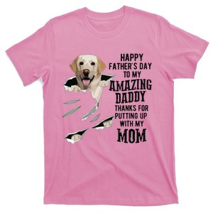 Labrador Dad Happy Fathers Day To My Amazing Daddy Dog T-Shirt