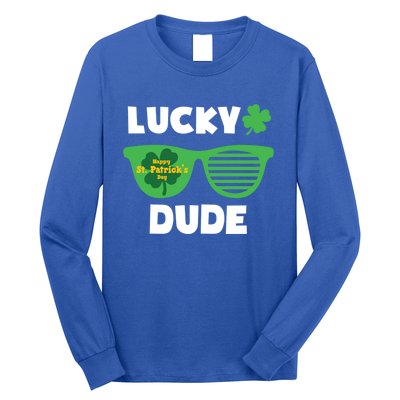 Lucky Dude Happy St Patricks Day Cool Trendy Great Gift Long Sleeve Shirt