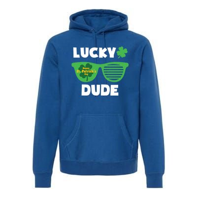 Lucky Dude Happy St Patricks Day Cool Trendy Great Gift Premium Hoodie