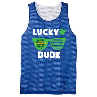 Lucky Dude Happy St Patricks Day Cool Trendy Great Gift Mesh Reversible Basketball Jersey Tank