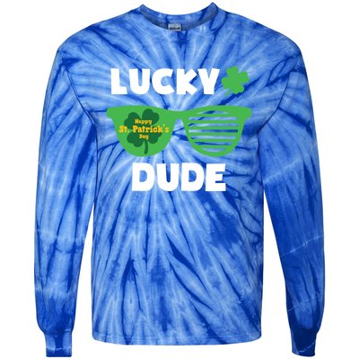 Lucky Dude Happy St Patricks Day Cool Trendy Great Gift Tie-Dye Long Sleeve Shirt