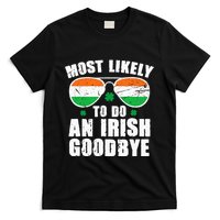 Likely Do Irish Exit Goodbye Patrick Day Shamrock Leprechaun T-Shirt