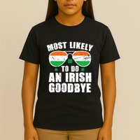 Likely Do Irish Exit Goodbye Patrick Day Shamrock Leprechaun T-Shirt