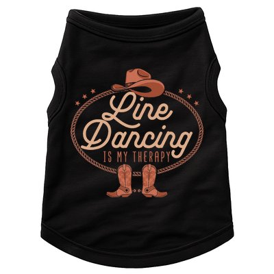 Line Dancing Is My Therapy Country Music Line Dancer Doggie Tank