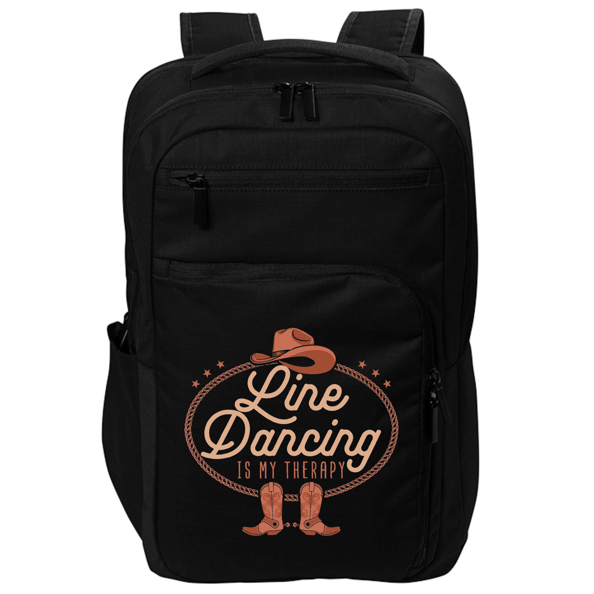 Line Dancing Is My Therapy Country Music Line Dancer Impact Tech Backpack