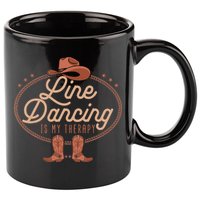 Line Dancing Is My Therapy Country Music Line Dancer 11oz C Handle Ceramic Mug