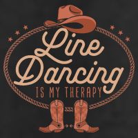 Line Dancing Is My Therapy Country Music Line Dancer 11oz C Handle Ceramic Mug