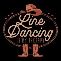 Line Dancing Is My Therapy Country Music Line Dancer Drawstring Bag