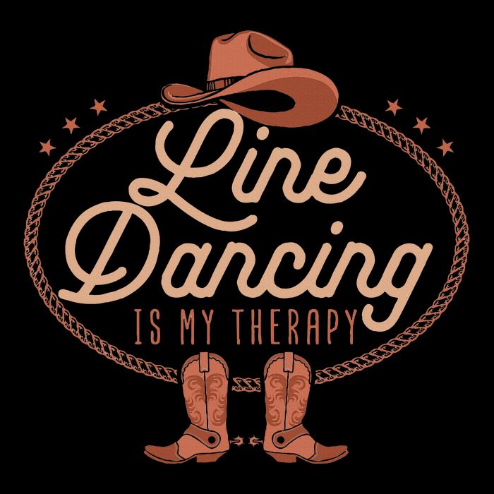 Line Dancing Is My Therapy Country Music Line Dancer Drawstring Bag