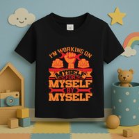 Labor Day I'm Working On Myself For Mytself Gift Toddler T-Shirt