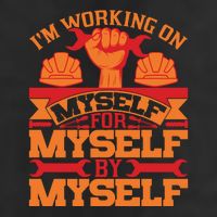 Labor Day I'm Working On Myself For Mytself Gift Microfiber Hand Towel