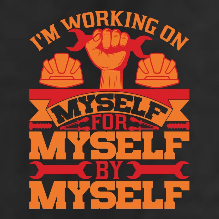 Labor Day I'm Working On Myself For Mytself Gift Microfiber Hand Towel