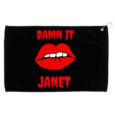 Lips Damn It Janet Song From Rocky Horror Picture Show Grommeted Golf Towel