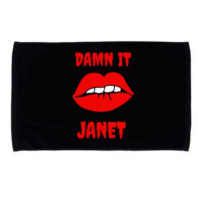 Lips Damn It Janet Song From Rocky Horror Picture Show Microfiber Hand Towel