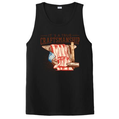 Labor Day Its A True Craftship Patriotic American Flag Gift PosiCharge Competitor Tank