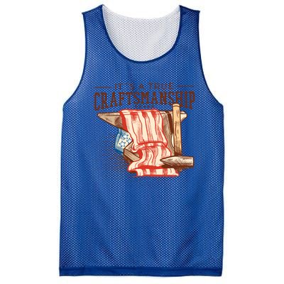 Labor Day Its A True Craftship Patriotic American Flag Gift Mesh Reversible Basketball Jersey Tank