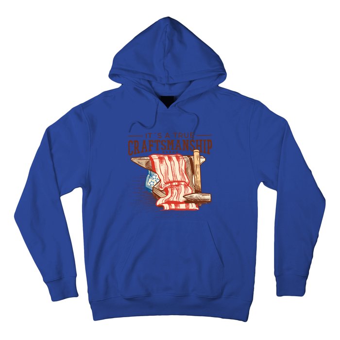 Labor Day Its A True Craftship Patriotic American Flag Great Gift Hoodie