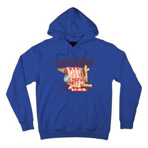 Labor Day Its A True Craftship Patriotic American Flag Great Gift Tall Hoodie