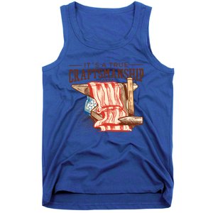 Labor Day Its A True Craftship Patriotic American Flag Great Gift Tank Top