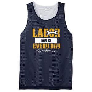 Labor Day Is Every Day Labor Day Gift Mesh Reversible Basketball Jersey Tank