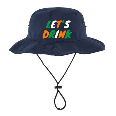 Lets Drink Irish Flag Colors St Patrick's Day Bucket Hat