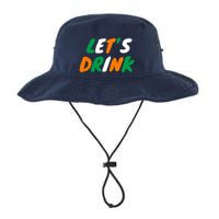 Lets Drink Irish Flag Colors St Patrick's Day Bucket Hat