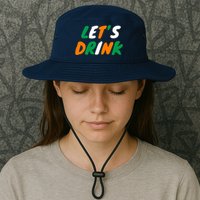 Lets Drink Irish Flag Colors St Patrick's Day Bucket Hat