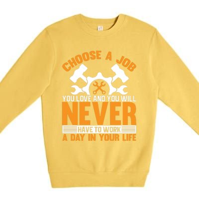 Labor Day Inspirational Quote Premium Crewneck Sweatshirt