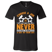 Labor Day Inspirational Quote V-Neck T-Shirt