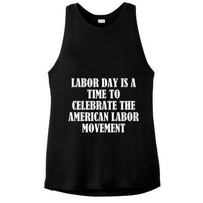 Labor Day Is A Time To Celebrate The American Labor Movement Ladies PosiCharge Tri-Blend Wicking Tank