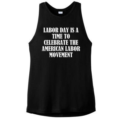 Labor Day Is A Time To Celebrate The American Labor Movement Ladies PosiCharge Tri-Blend Wicking Tank