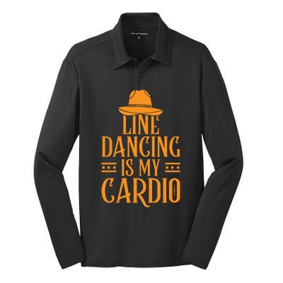 Line Dancing Is My Cardio T Silk Touch Performance Long Sleeve Polo