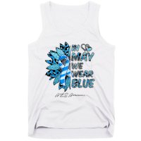 Leopard Daisy In May We Wear Blue ALS Awareness Tank Top