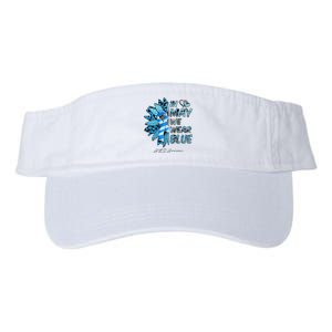 Leopard Daisy In May We Wear Blue ALS Awareness Valucap Bio-Washed Visor