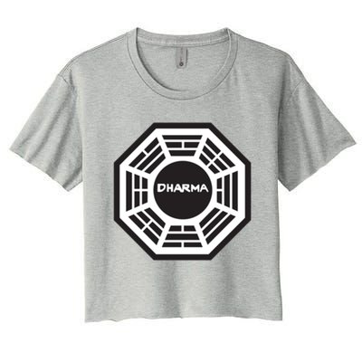 Lost Dharma Initiative Gift Women's Crop Top Tee