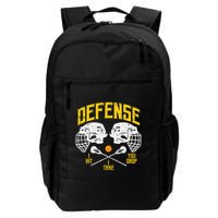 Lacrosse Defense I Hit Take You Drop Lax Player Backpack