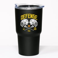 Lacrosse Defense I Hit Take You Drop Lax Player Tumbler
