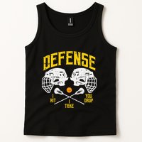 Lacrosse Defense I Hit Take You Drop Lax Player Tank Top