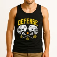Lacrosse Defense I Hit Take You Drop Lax Player Tank Top