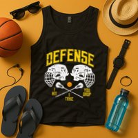 Lacrosse Defense I Hit Take You Drop Lax Player Tank Top