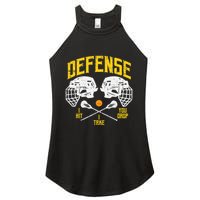 Lacrosse Defense I Hit Take You Drop Lax Player Women's Perfect Tri Rocker Tank