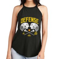 Lacrosse Defense I Hit Take You Drop Lax Player Women's Perfect Tri Rocker Tank