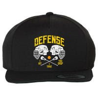 Lacrosse Defense I Hit Take You Drop Lax Player Wool Snapback Cap