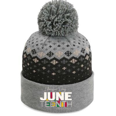 Liberation Day Juneteenth Commemorative Graphic The Baniff Cuffed Pom Beanie