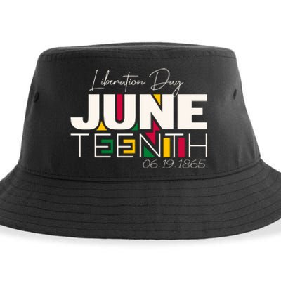 Liberation Day Juneteenth Commemorative Graphic Sustainable Bucket Hat