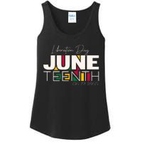 Liberation Day Juneteenth Commemorative Graphic Ladies Essential Tank