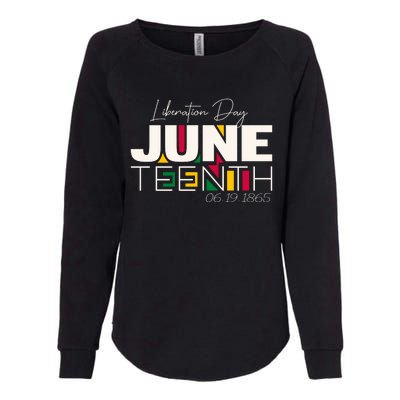 Liberation Day Juneteenth Commemorative Graphic Womens California Wash Sweatshirt