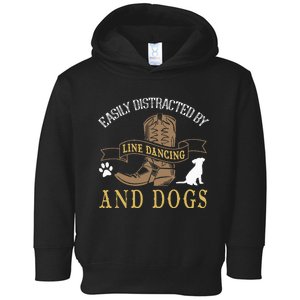 Line Dance Joke Dog Lover Line Dancing Line Dancer Toddler Hoodie