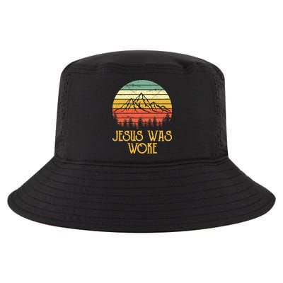 Liberal Democrat Jesus Was Woke Christian Cool Comfort Performance Bucket Hat